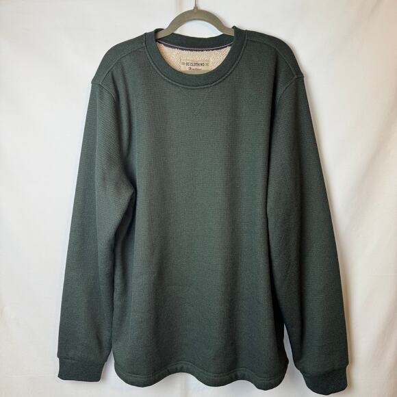 NEW BC Clothing Heritage Fleece-Lined Thermal - Hunter Green - Size XL - Picture 2 of 6